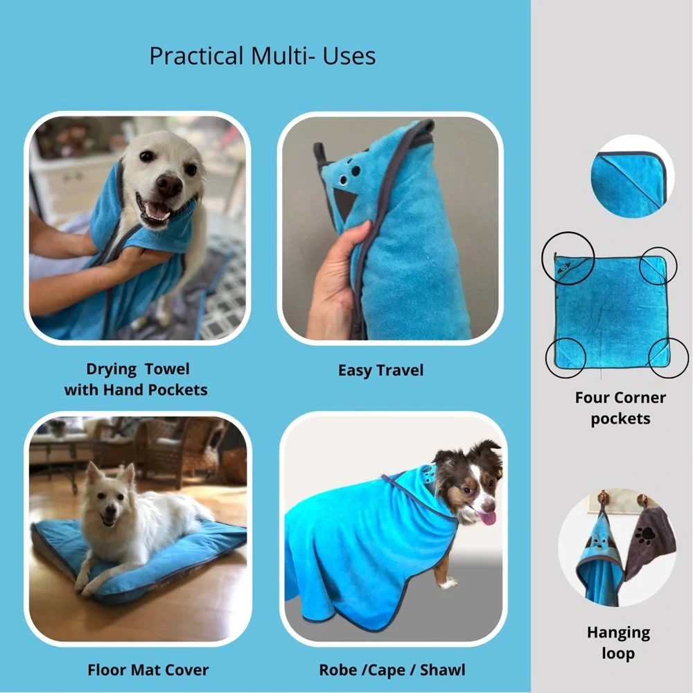 Penny & Niko Pet Towel and Mitt Gift Set - New -